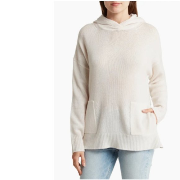 NWT 360 Cashmere Kelly Wool & Cashmere Hooded Sweater